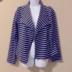 Striped, French Terry Jacket